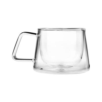 Tea Tonic (Tea for Two) Double Walled Glass Tea Cup Square Handle x 2 Pack